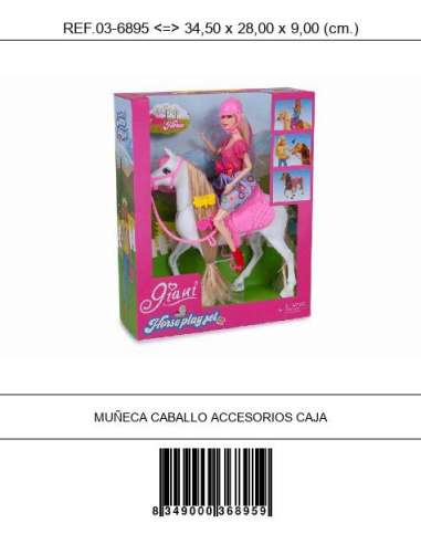 MUÑECA CABALLO ACCESORIOS TOINSA