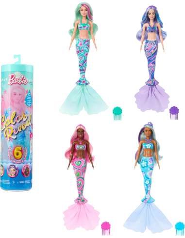 BARBIE COLOR REVEL SIRENA MERMAID SORPRESA