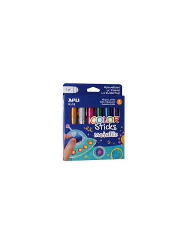 Temperas Colores Metalizados Apli - 13ml 6 Unidades