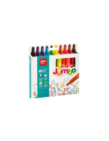 Rotuladores Jumbo 10 Uds Apli