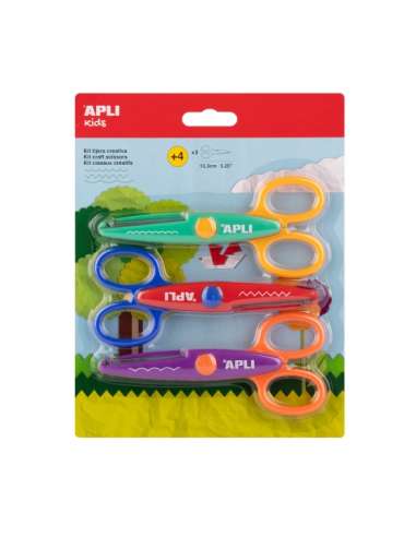 Tijeras Creativas 3 Cortes 13.5 cm Apli