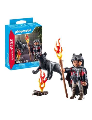 Guerrero con Lobo Playmobil