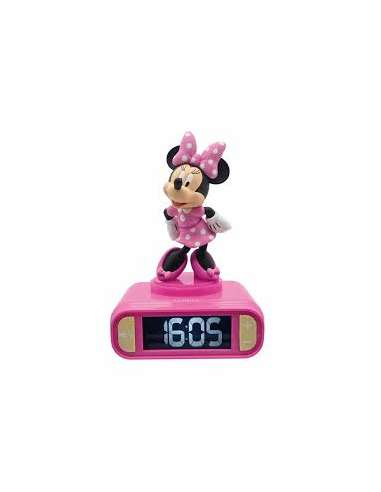 DESPERTADOR DIGITAL C/LUZ MINNIE MOUSE 3D