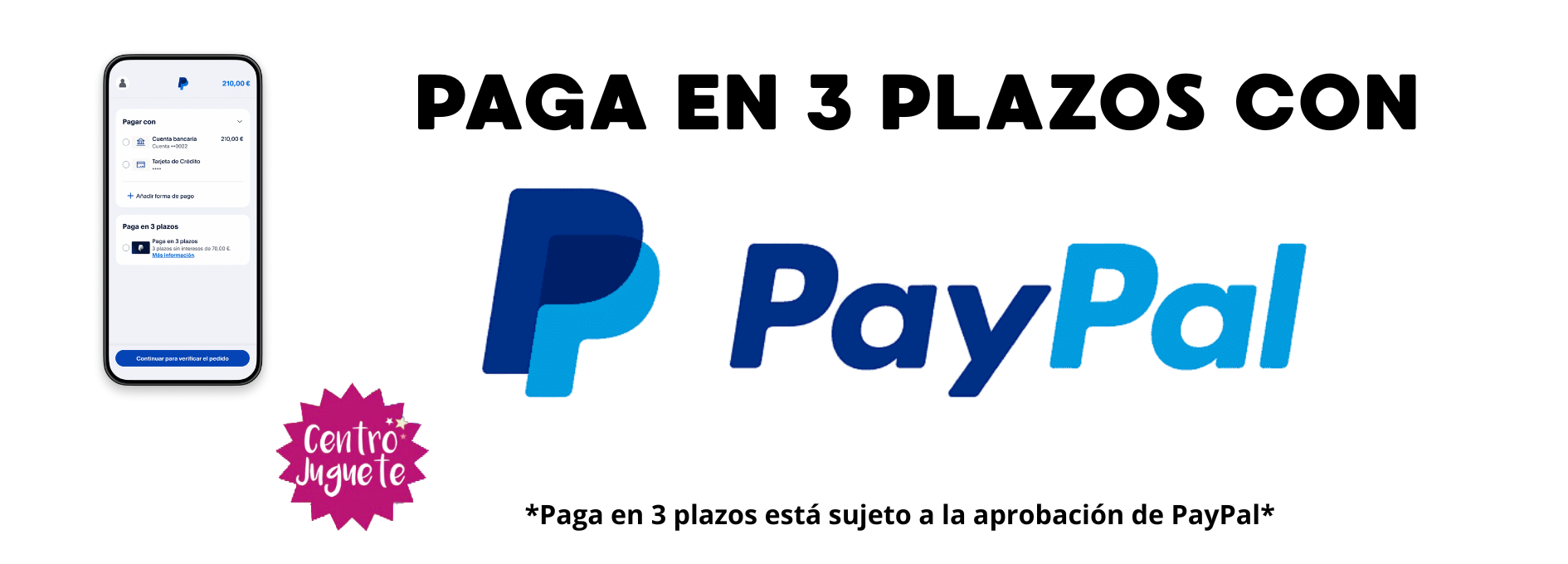 paypal pago en 3 plazos